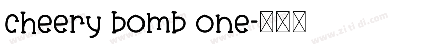 cheery bomb one字体转换